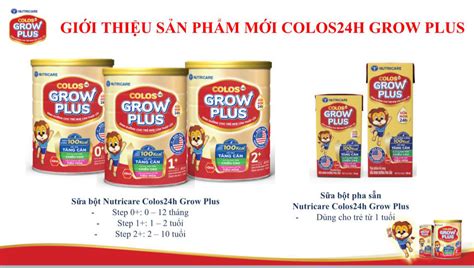 Sữa Colos Grow Plus 0 800G 0 12 tháng Chính Hãng Giá Tốt