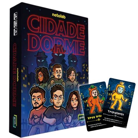 Cidade Dorme Jogo - Cidade Dorme Netolab jogo de tabuleiro editora Grok
