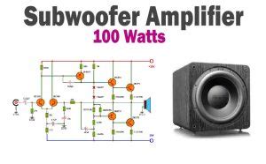 100W Subwoofer Amplifier Circuit Diagram TRONICSpro