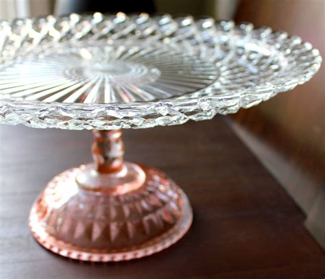 14 Cake Stand Pedestal Glass Cake Stand Cute Antique Cake Stands Pink Cake Stand Glass