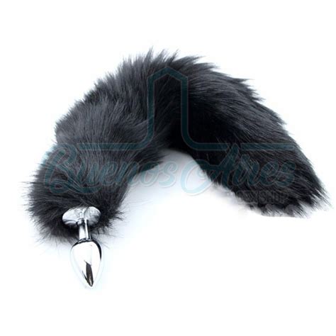 Plug Anal Con Cola De Zorro Negra Buenos Aires Sex Shop