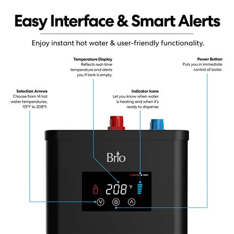 Brio 3-Stage Digital Instant Hot Water Undersink Dispenser System – Ro