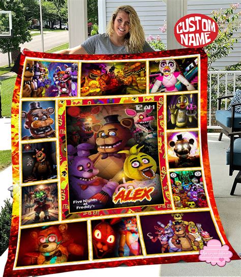 Five Nights At Freddy's Blanket, Personalized Five Nights At Freddy's