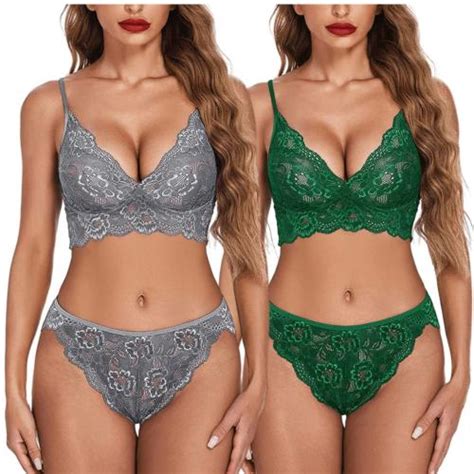 Buy Arnoni Women Babydoll Nightwear Lace Bra Panty Lingerie Set Women Babydoll Night Dress