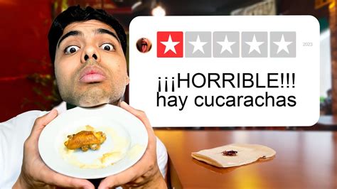 Fui a Restaurantes con las Peores Reseñas YouTube