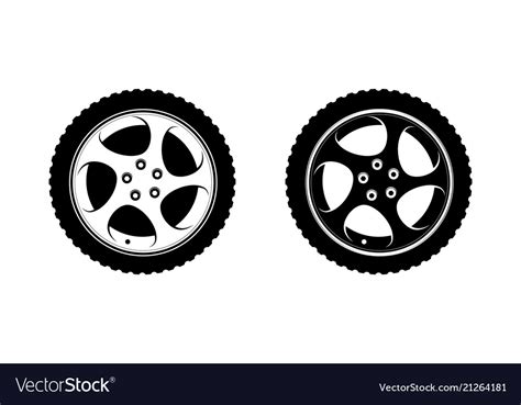 Wheel Clipart In White And Black Disks Royalty Free Vector