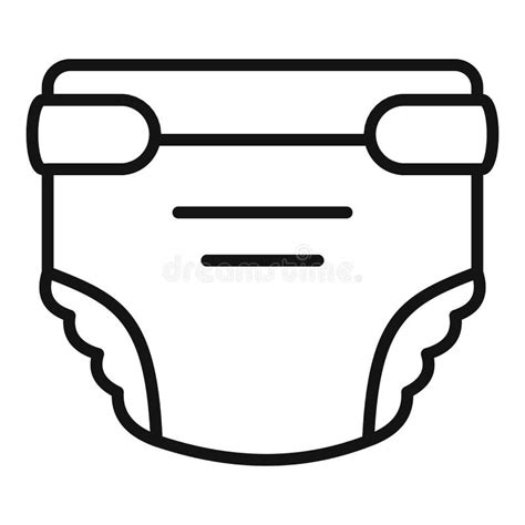 Nappy Or Diaper Illustration Stock Vector Illustration Of Nappy
