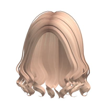 Medium Length Curly Loose Hair Blonde Roblox