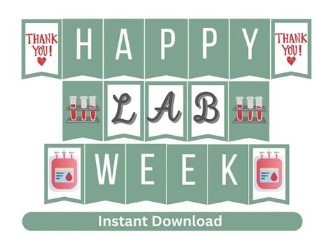 Lab Week Banner Blood Bank Banner Laboratory Appreciation 2023 Lab Week