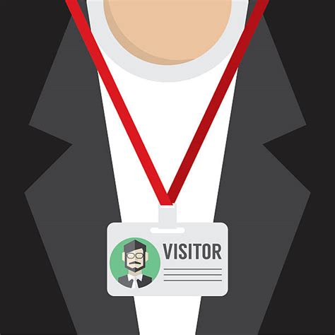 Best Visitor Badge Illustrations, Royalty-Free Vector Graphics & Clip ...