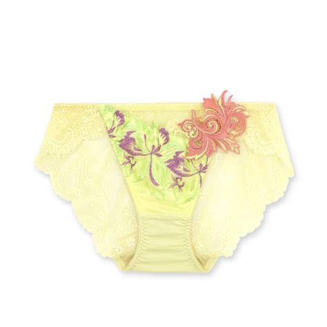 フランデランジェリー fran de lingerie GRACE ist Rio グレースイストリオ コーディネートバックレースショーツ返品不可商品 イエロー ファッション通販
