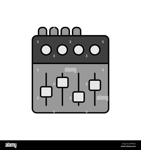 Mixing Console Vector Greyscale Icon Stock Vector Image And Art Alamy