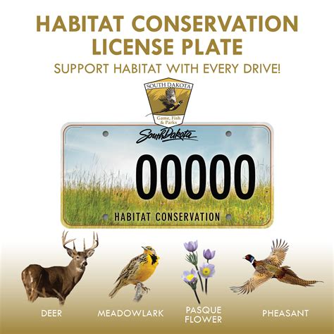 New habitat license plates available in South Dakota - Amazing Madison
