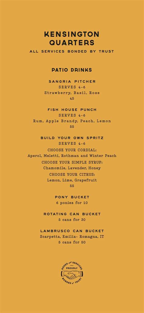 Drink Sangria and Build-Your-Own Spritzes at Kensington Quarters