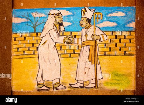 Wall painting advocating religious tolerance in Ouahigouya, Burkina ...