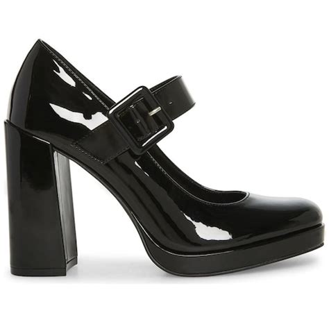 Zapatilla De Charol Con Hebilla Negra Madden Girl