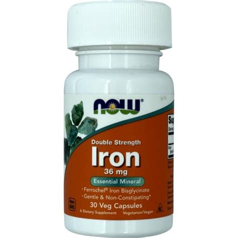 Buy NOW Iron 36mg 30 Veg Capsules - delivered by Pharmazone Pharmacy ...
