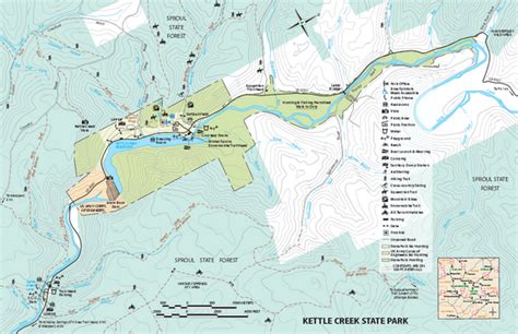 Kettle Creek State Park Map - Renovo PA 17764-9708 • mappery