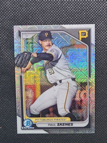 Bowman Chrome Paul Skenes Rc Mega Mojo Refractor Bcp Ebay