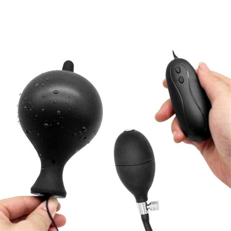 Adult Inflatable Huge Big Anal Butt Plug Dildo Pump Massager Men Women Sex Toy EBay
