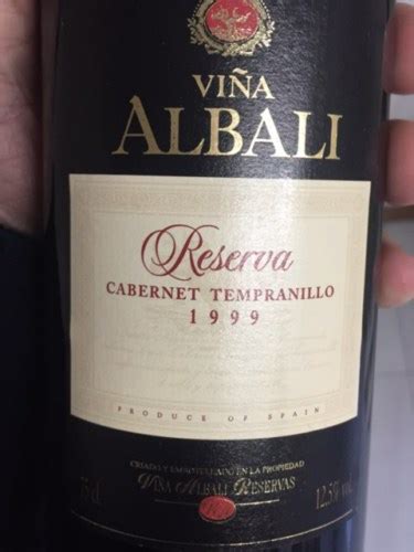 1999 Félix Solís Viña Albali Cabernet - Tempranillo Reserva | Vivino US