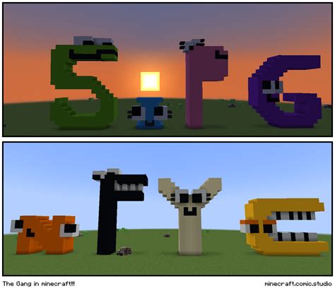 The Gang in minecraft!!! - Comic Studio