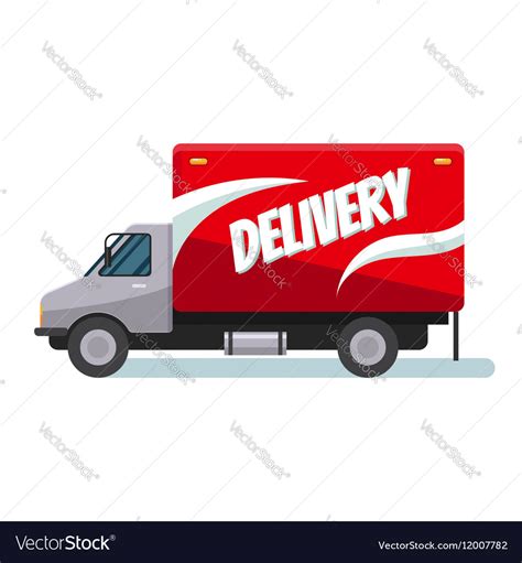 Fast Delivery Truck Royalty Free Vector Image Vectorstock