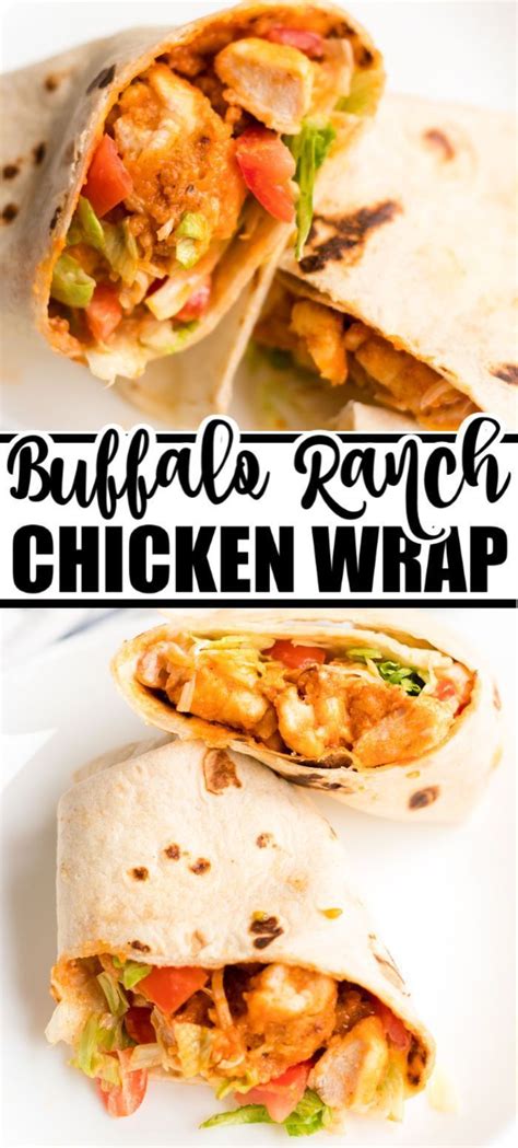 Buffalo Ranch Chicken Wrap Recipe