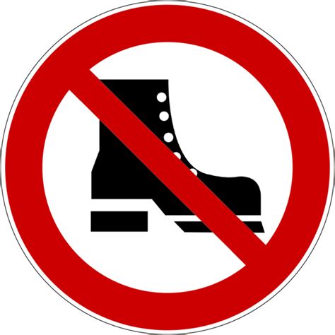 schuhe ausziehen schild downloaden und drucken