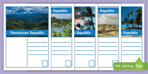 A Collection of Dominican Republic Postcards | Twinkl | KS2