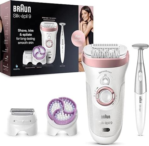 Braun Silk Pil Epilator For Long Lasting Hair Removal With Electric Shaver Trimmer Bikini