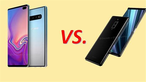 Samsung Galaxy S10 Vs Sony Xperia 1 Xz4 Youtube