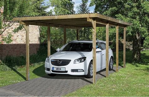 Weka Einzelcarport 606 Gr 2 300 X 600 Cm Garaport De