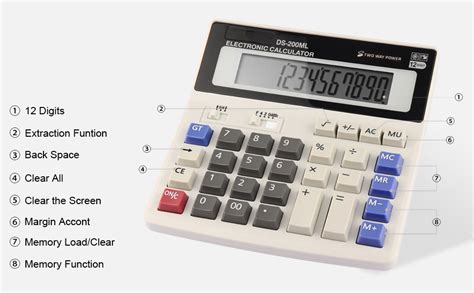 Calculators Hihuhen Large Key Calculators Office Desktop Calculator