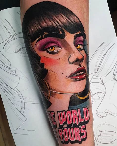 95 Flattering “The World Is Yours” Tattoo Ideas for Chasing Positivity