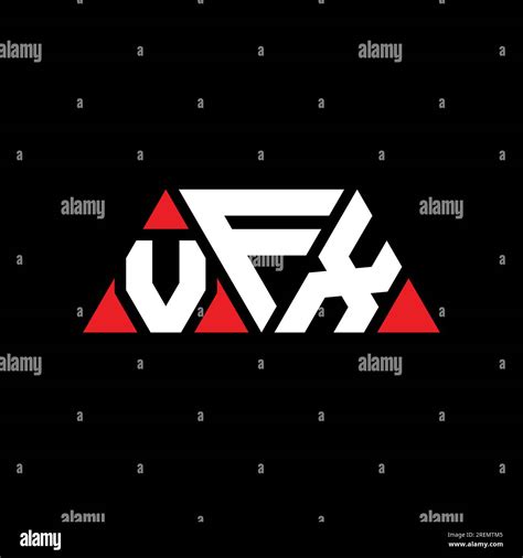 Vfx Triangle Letter Logo Design With Triangle Shape Vfx Triangle Logo