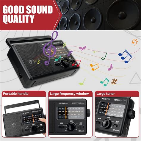 Retekess TR626 Portable AM FM Radio with Bluetooth India | Ubuy
