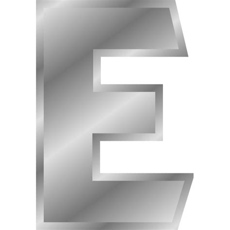 Effect Letters Alphabet Silver Free Svg