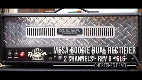 Mesa Boogie Dual Rectifier Channels Rev G L Playthrough Youtube