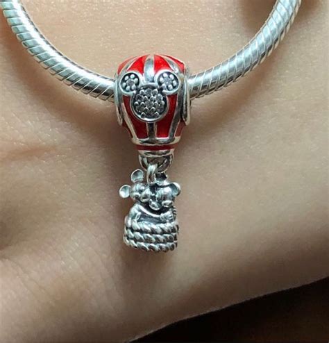 Bnis Pandora Disney Charms Minnie Mickey True Love Hot Air Balloon Th Anniversary Charm