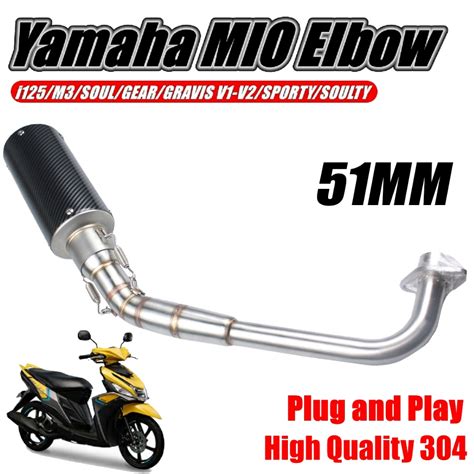 Motorcycles Elbow 51MM Yamaha MIO I125 M3 SOUL GEAR GRAVIS V1 V2 SPORTY