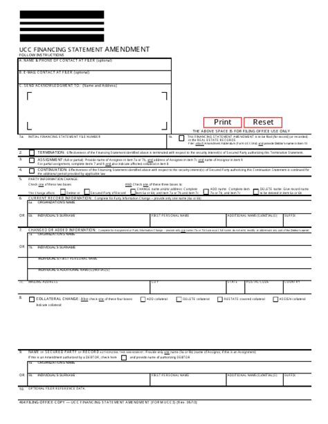Form Ucc3 Fill Out Sign Online And Download Fillable Pdf Oregon