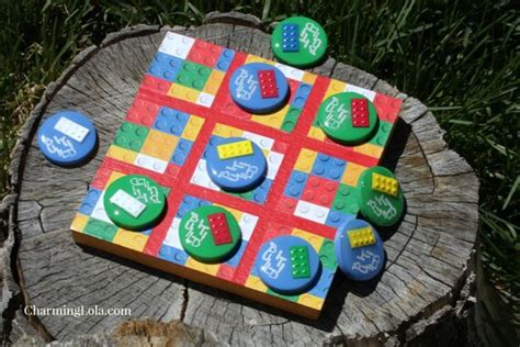 Items Similar To Blue Green Lego Inspired Tic Tac Toe Game With