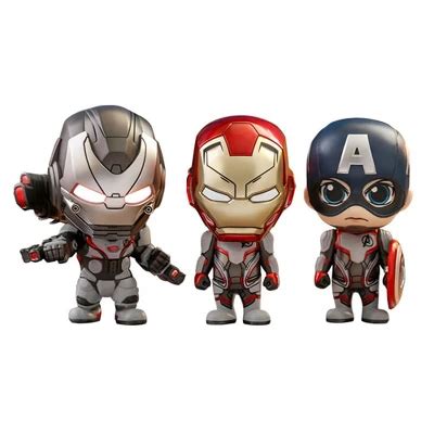 Hot Toys Marvel Avengers Endgame Cosbaby S Pack Team Suit Iron Man Captain America