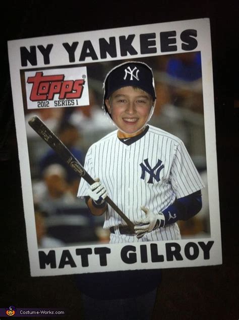 how to make a baseball card costume