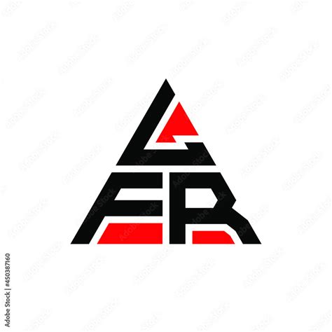 LFR triangle letter logo design with triangle shape. LFR triangle logo ...