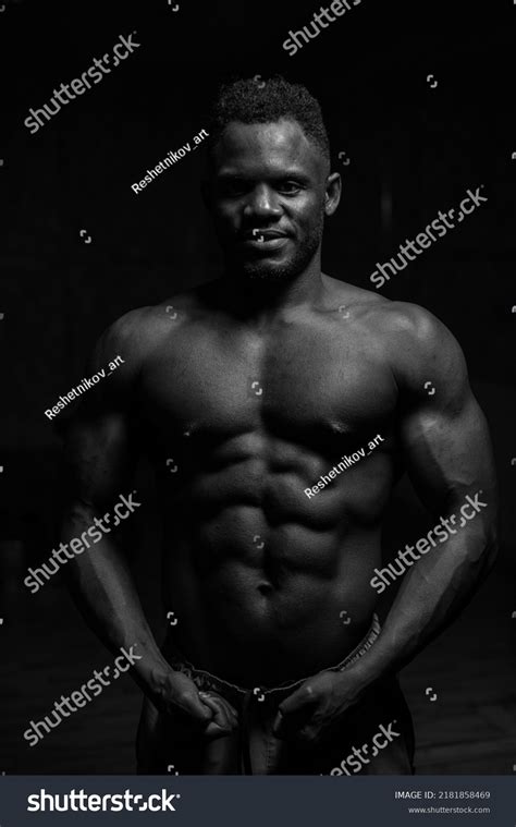 Portrait African American Man Naked Torso Stock Photo 2181858469 Shutterstock