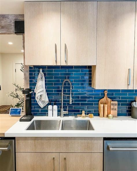 Cobalt Blue Kitchen Backsplash Soul And Lane