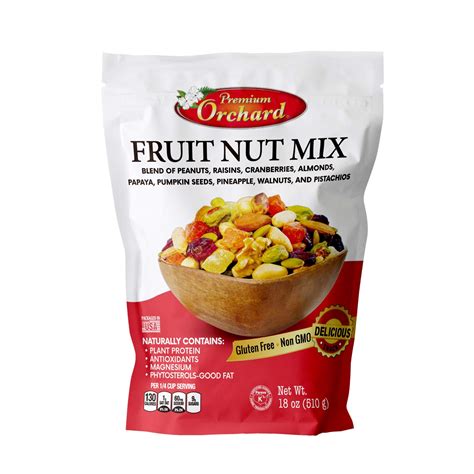 Premium Orchard Fruit And Nut Trail Mix 18 Oz Delicious Fruit Nut