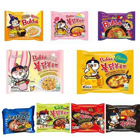 Halal Samyang Ramen Hot Chicken Flavour Quattro Cheese Shopee Malaysia